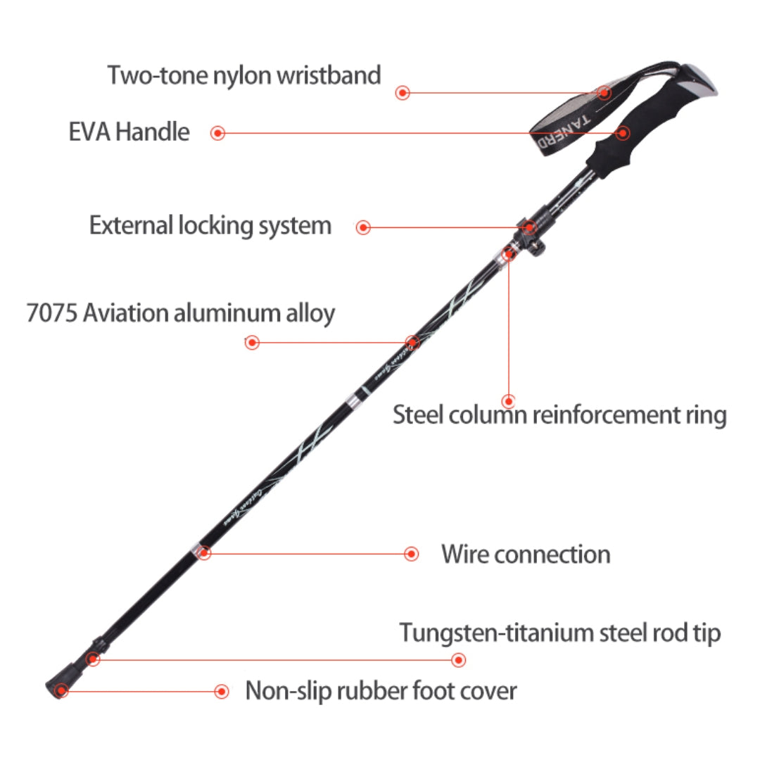 Telescopic Hiking Pole - Aluminum Alloy