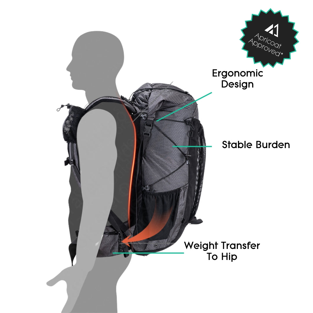Trekker Backpack 60L+5L Tear-Resistant - Apricoat Approved
